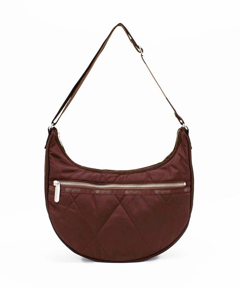 LeSportsac QUILT MD HOBO/チョコレートブラウンキルト 