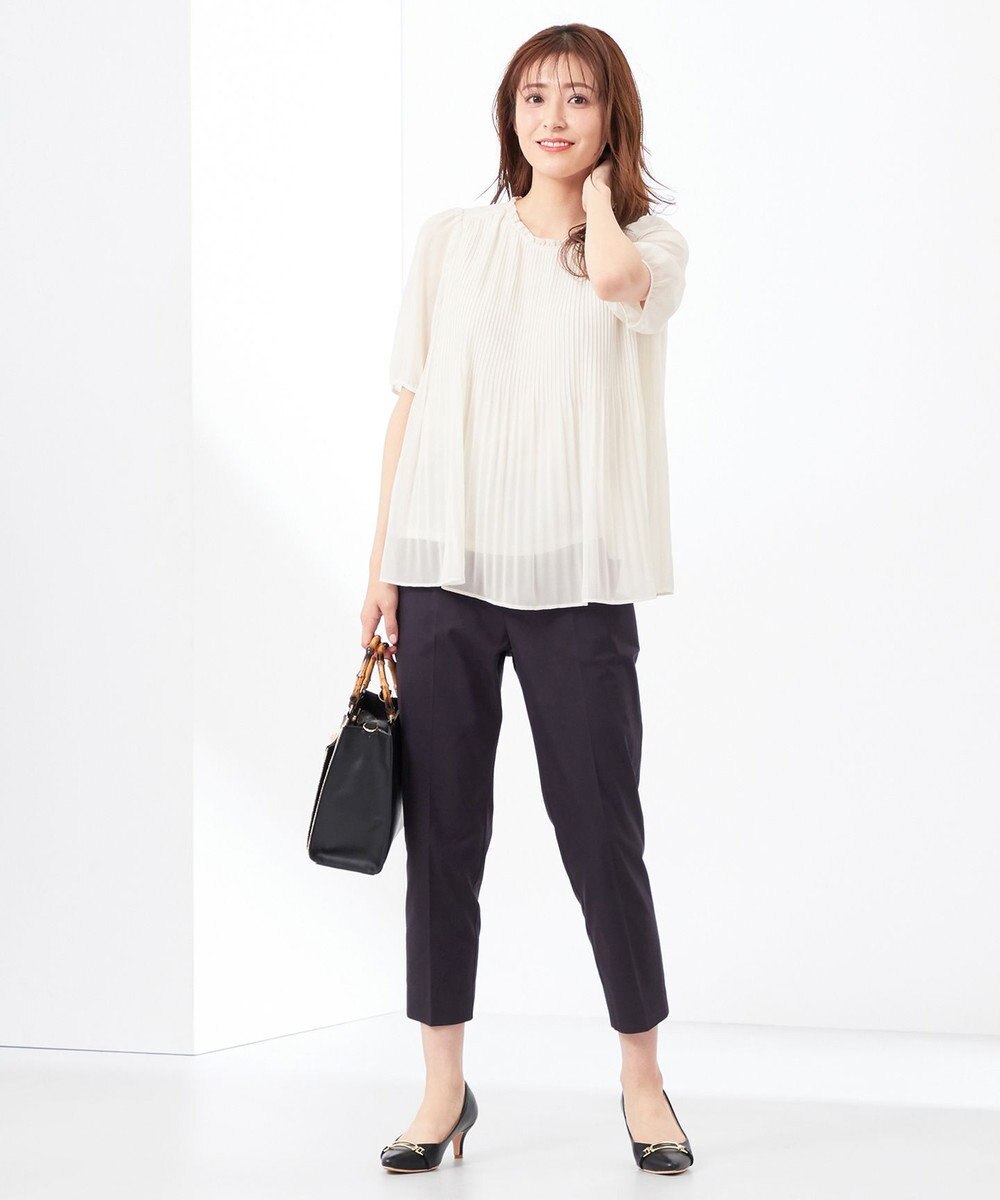 ANY SIS 【UVケア・接触冷感・撥水】クールタッチミラクルガード テーパード パンツ 