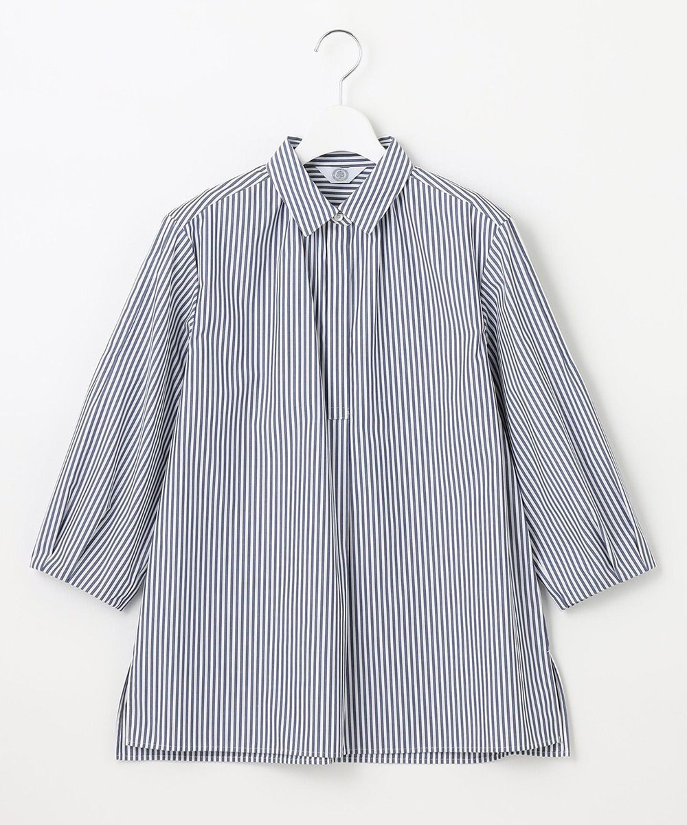 J.PRESS LADIES L 【WEB限定カラーあり・洗える・接触冷感・UVカット・イージーケア】 エステネージュストライプ ブラウス 