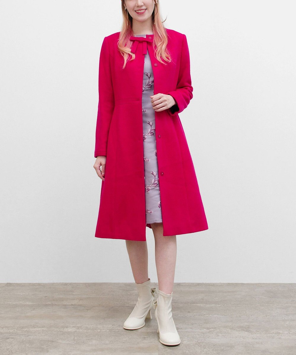 TOCCA 【WEB限定カラー有り】【消臭】MILKY PUFF リボンウールコート 