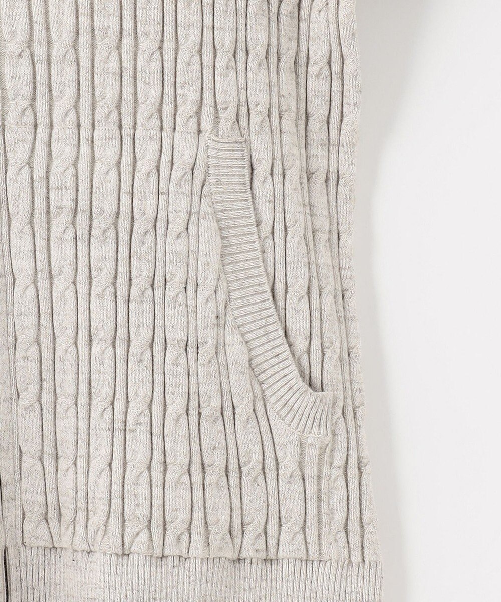 JOSEPH ABBOUD 【オリジナルオーガニックコットン使用/サスティナブル】JOE COTTONケーブル ニットパーカー 