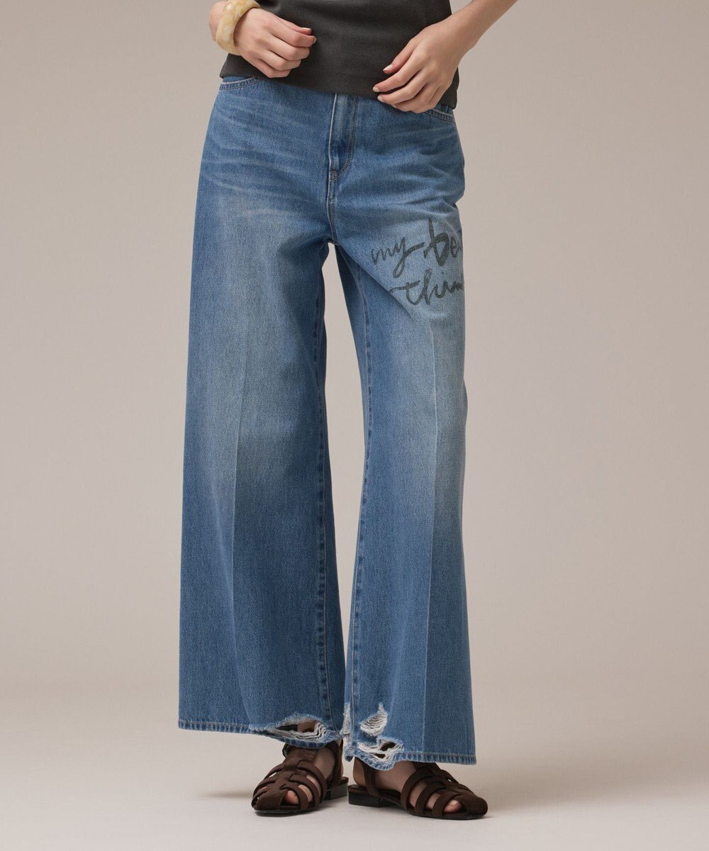 GRACE CONTINENTAL バギ－デニムパンツ (My Beautiful Things) 