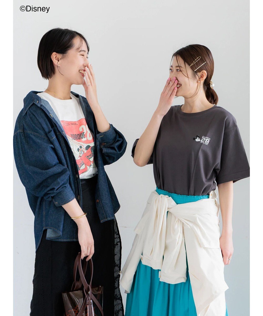 Te chichi 【Disney】MICKEY/ロゴプリントTシャツ 