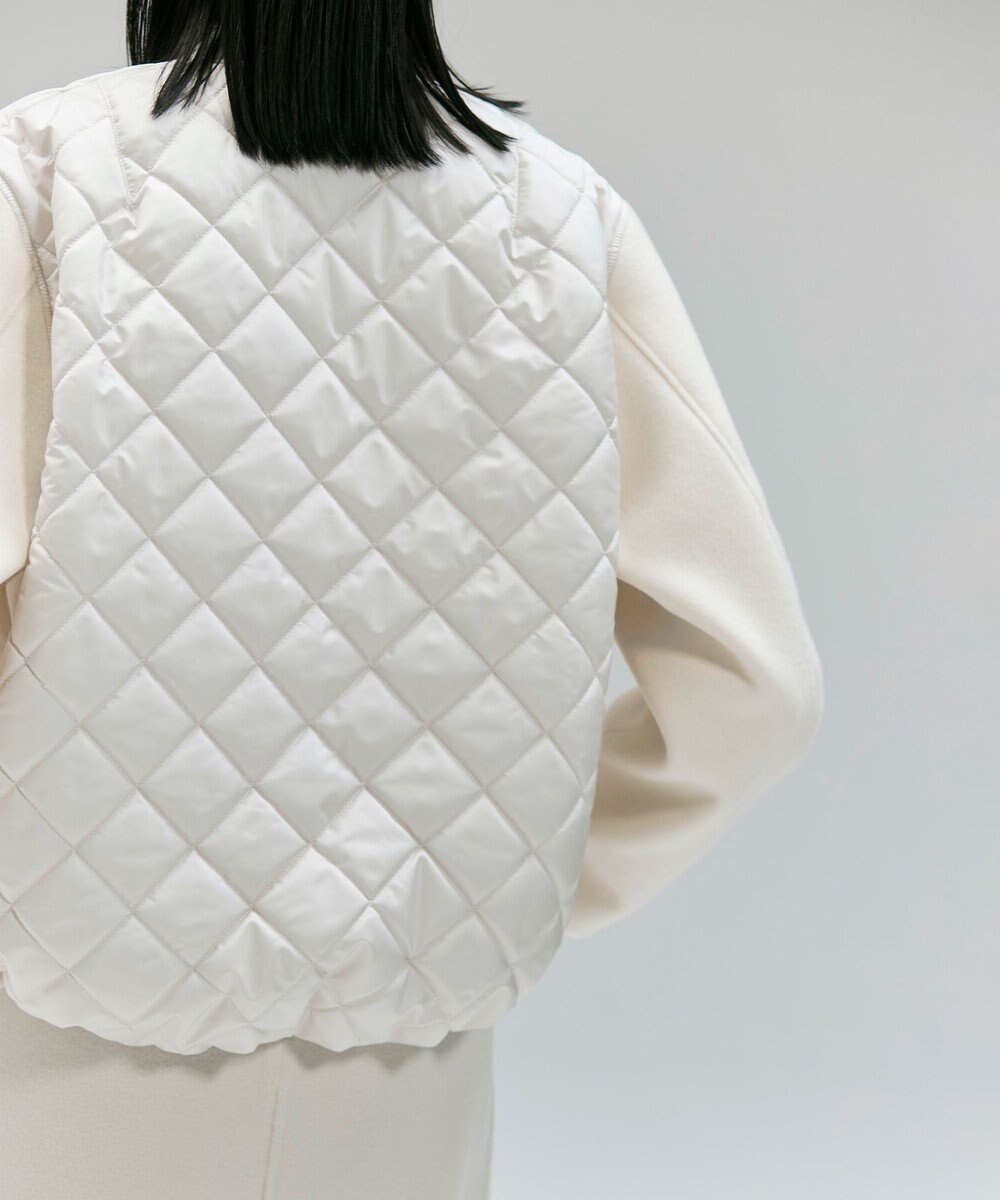 BEIGE， 【GISELe 10月号掲載】DOVER / 異素材ウールキルティングブルゾン 