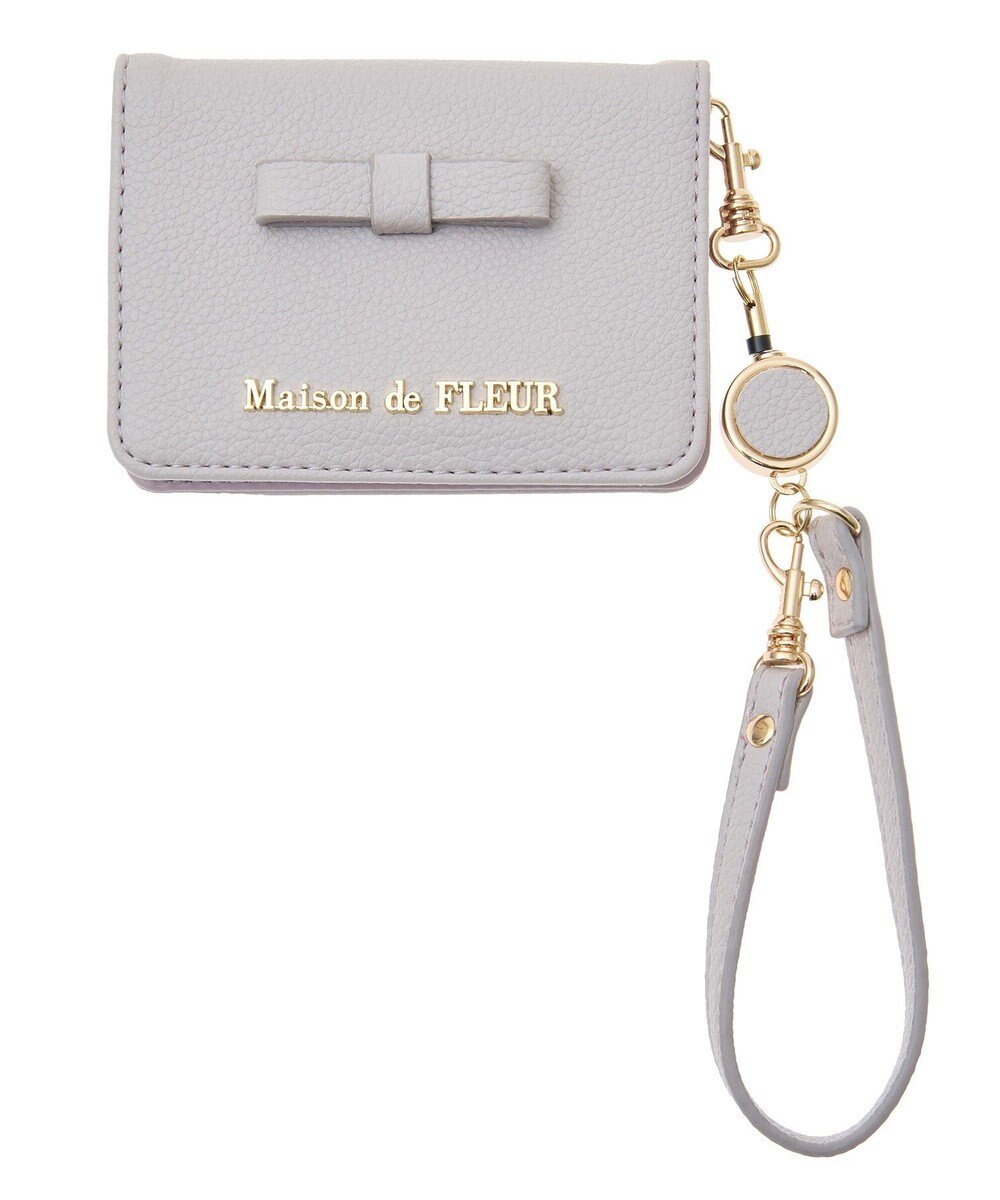Maison de FLEUR 二つ折りリールパスケース 