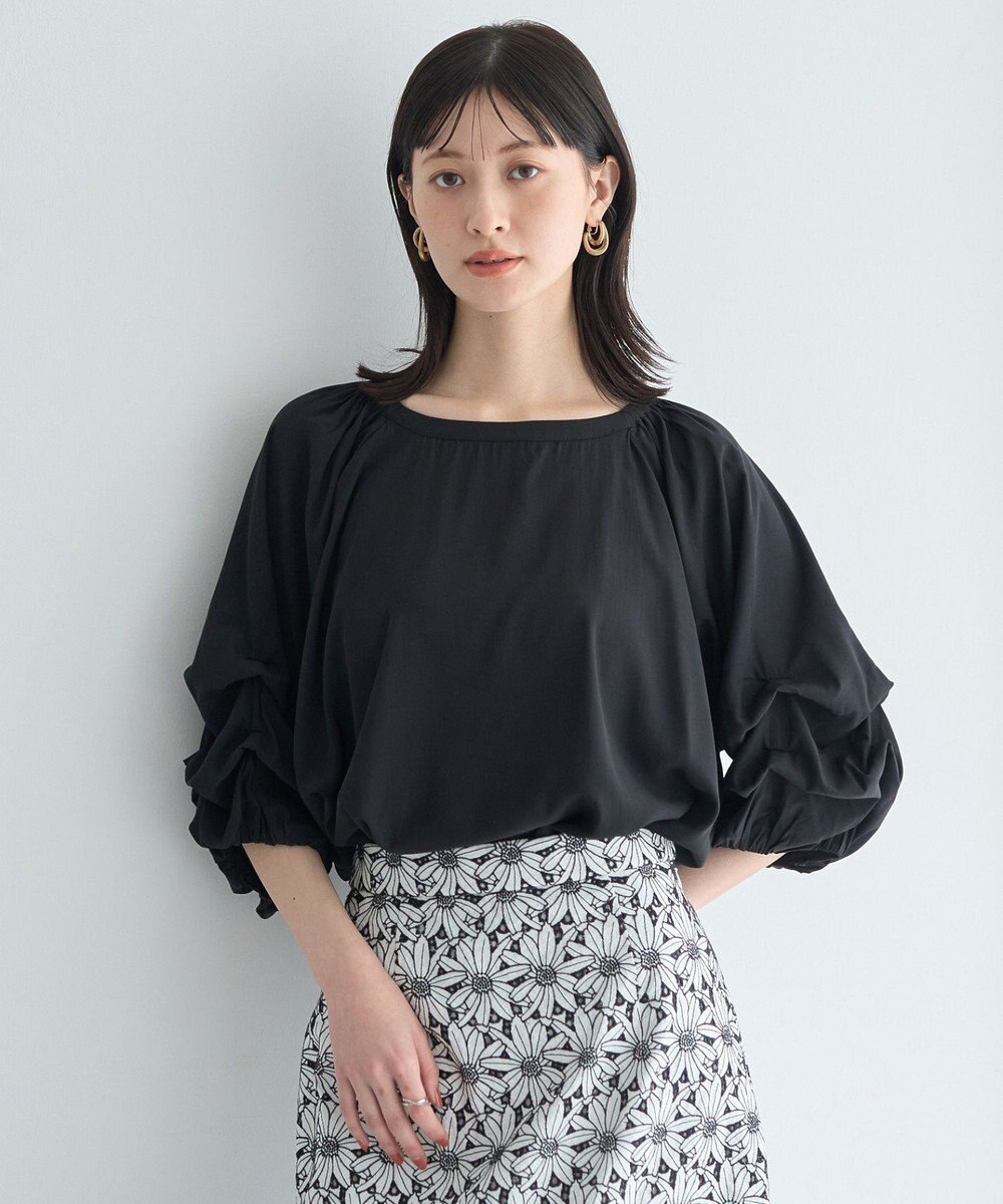 YECCA VECCA ホイップスリーブブラウス 