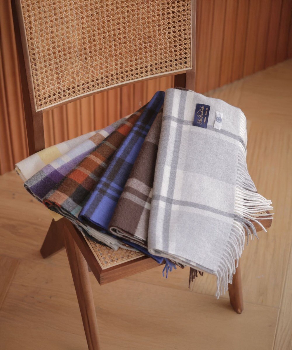 J.PRESS LADIES カシミヤチェック マフラー 