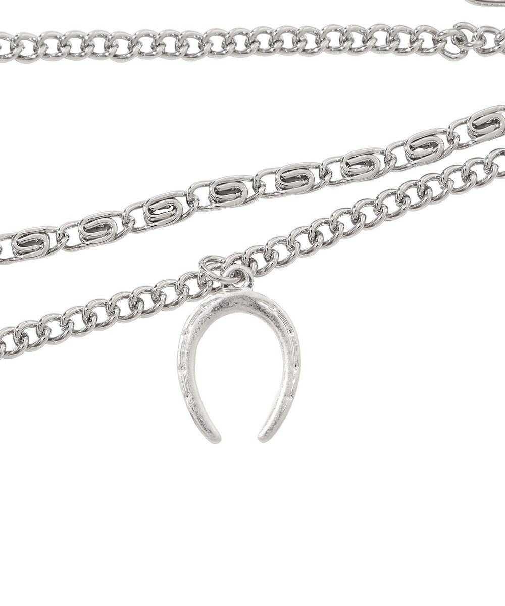 YECCA VECCA モチーフ4連ネックレス 