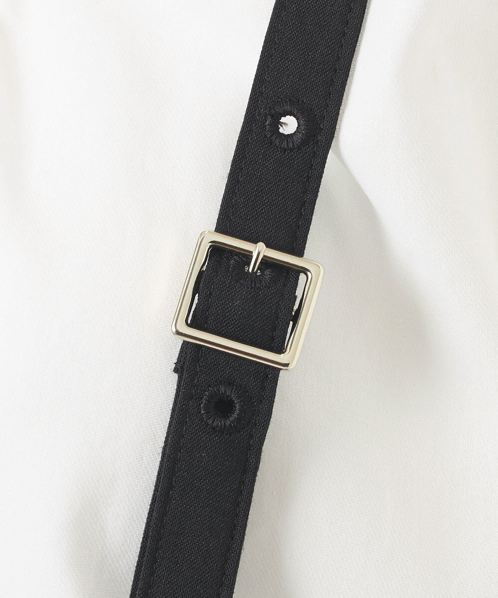 23区 L 【GOLD LABEL】クリスピーリネンストレッチ サスペンダーパンツ 