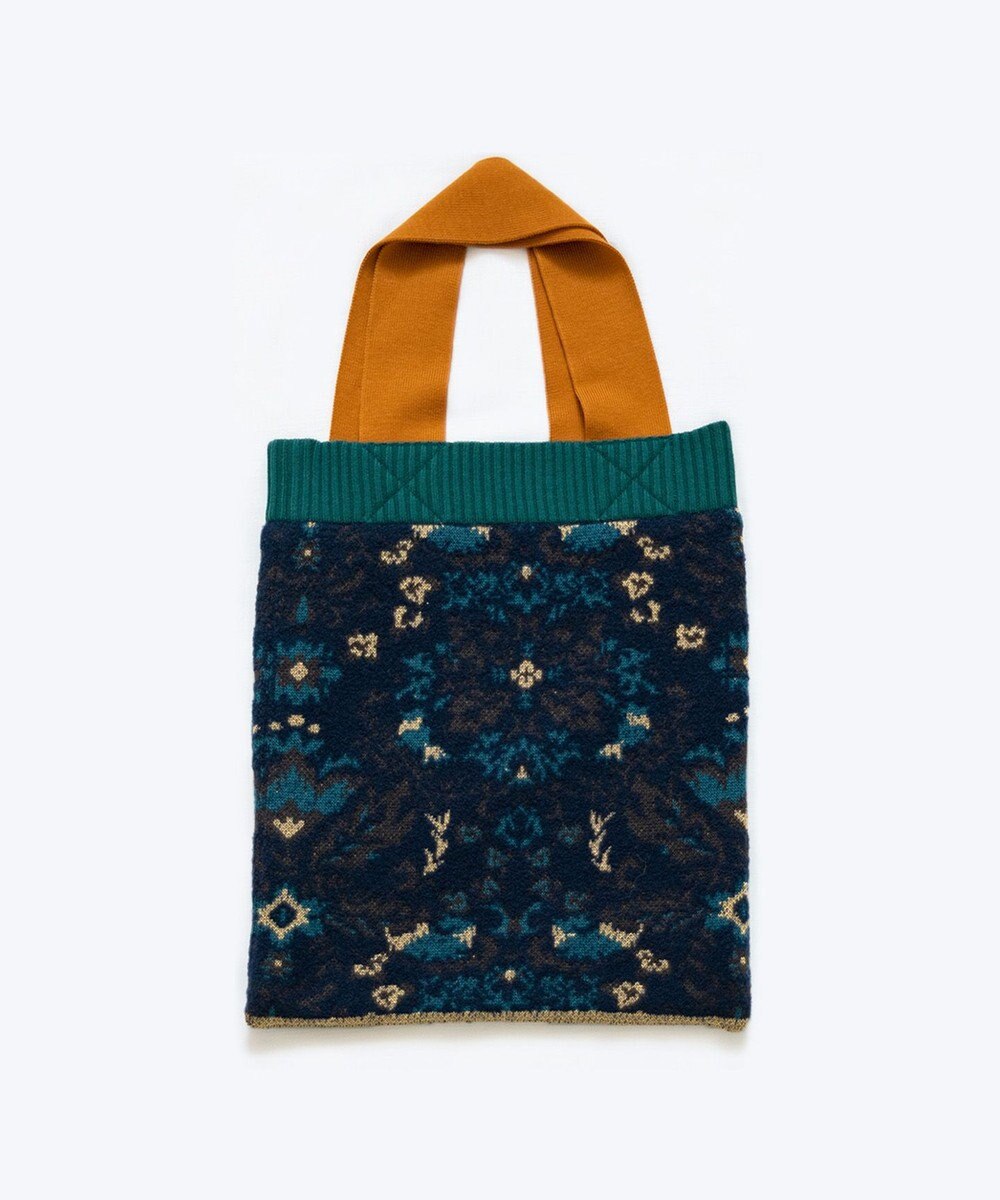 COQ FOREST MEMORY 花柄ニットトートバッグ 