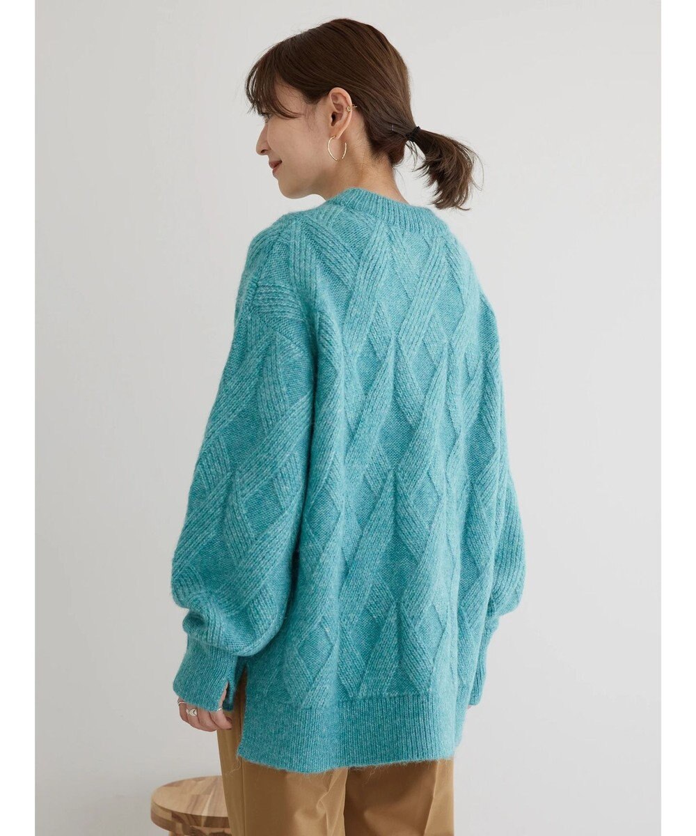 AMERICAN HOLIC Ｍｉｘヤーンモックネックケーブルニットプルオーバー 