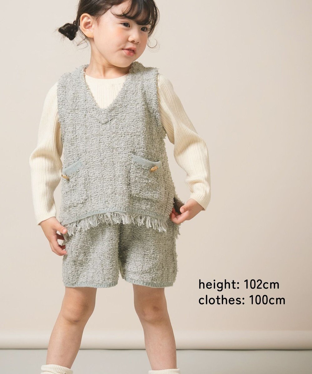 ami amie ツイード風ニットショートパンツ85cm～130cm 