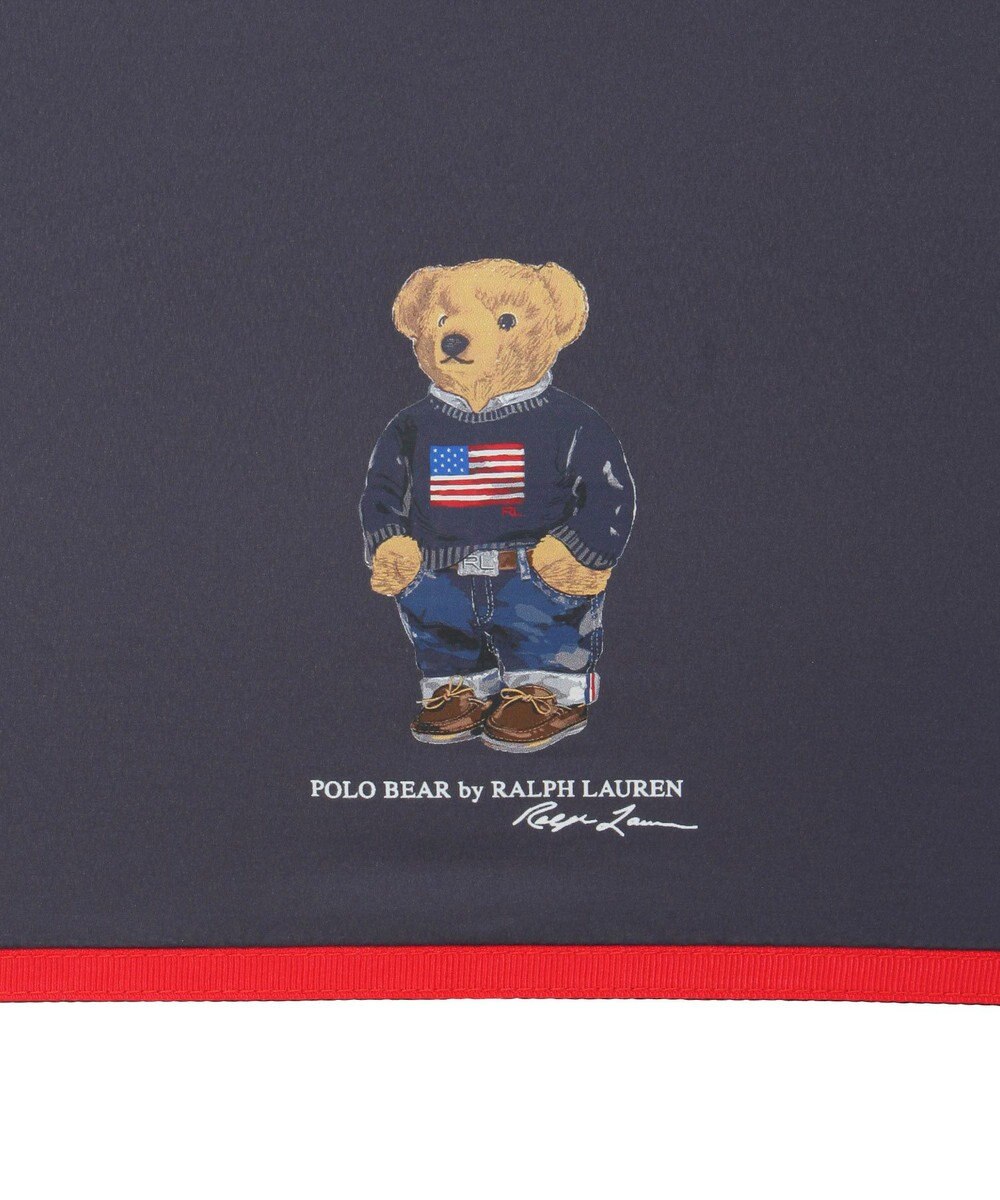 MOONBAT POLO RALPH LAUREN(ポロ ラルフローレン)FLAG BEAR 無地 5段折りたたみ傘 簡単開閉 