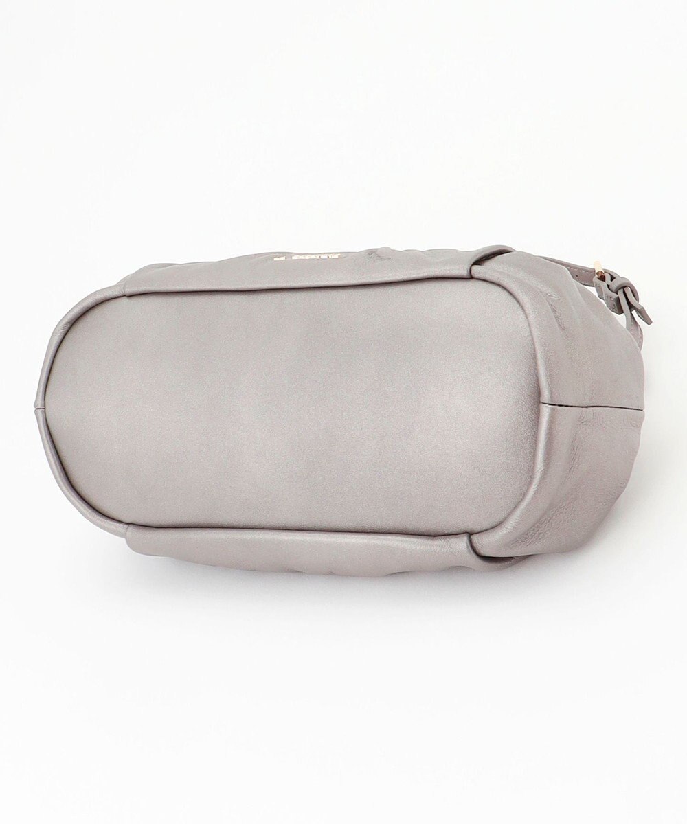 LA BAGAGERIE シープレザー　ギャザーミニバッグ 