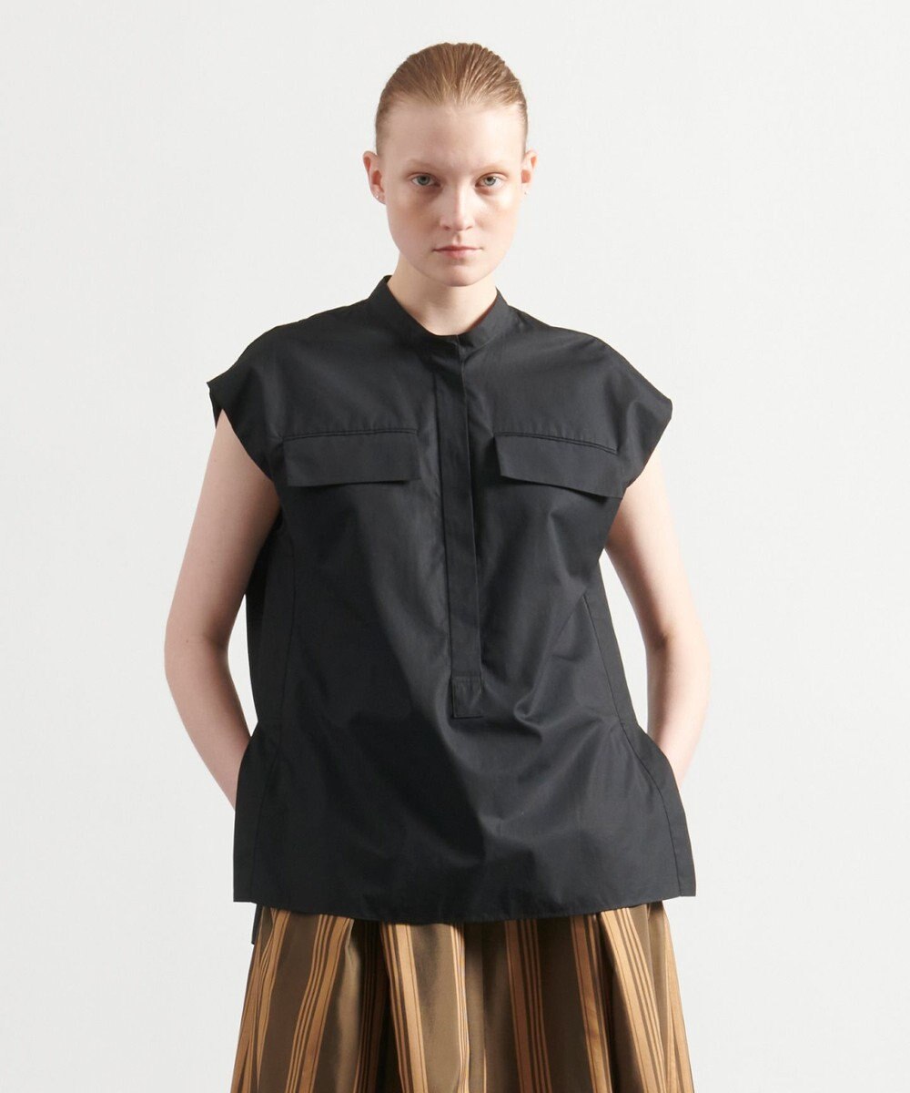 JOSEPH 【洗える】ポプリン　ノースリーブブラウス 