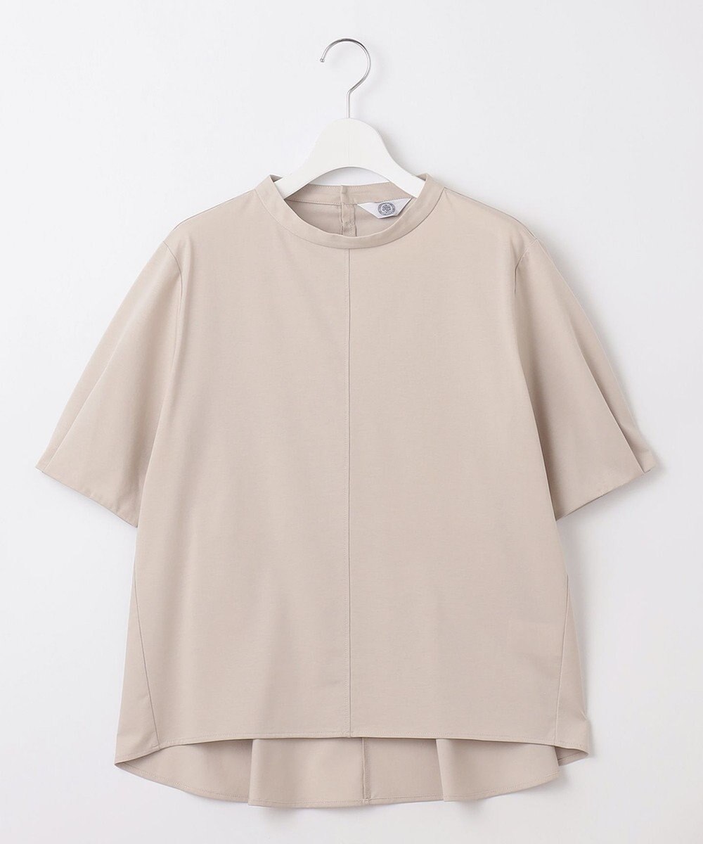 J.PRESS LADIES プレーティングジャージー ペプラム カットソー 