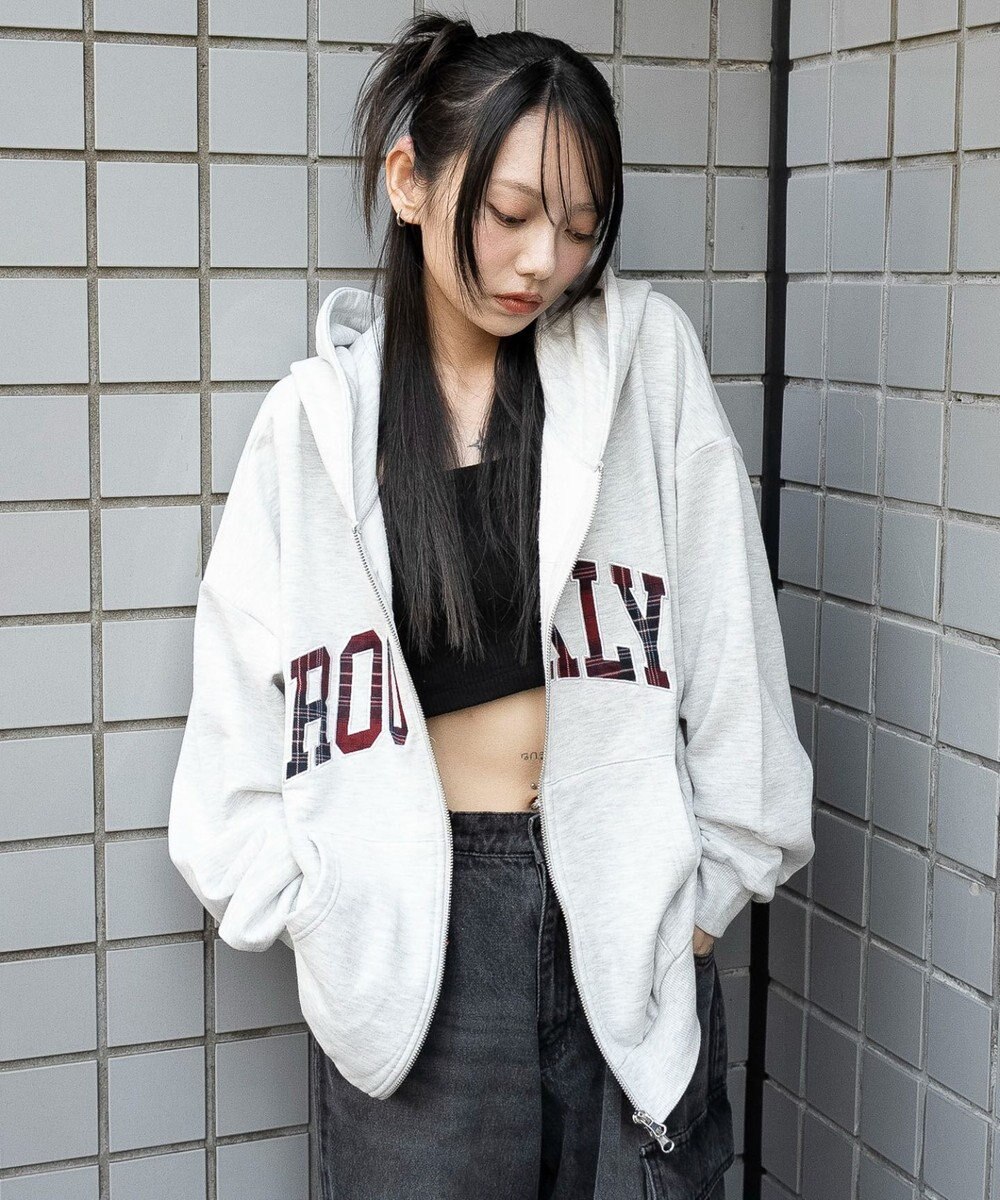 WEGO グラフィックBIGZIPパーカー 