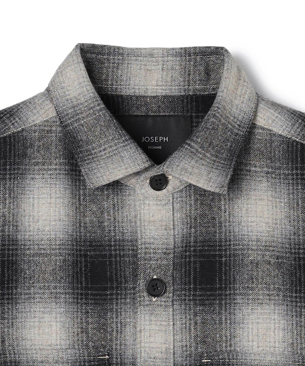 JOSEPH HOMME 【新素材】フェードフラノチェック / シャツブルゾン 