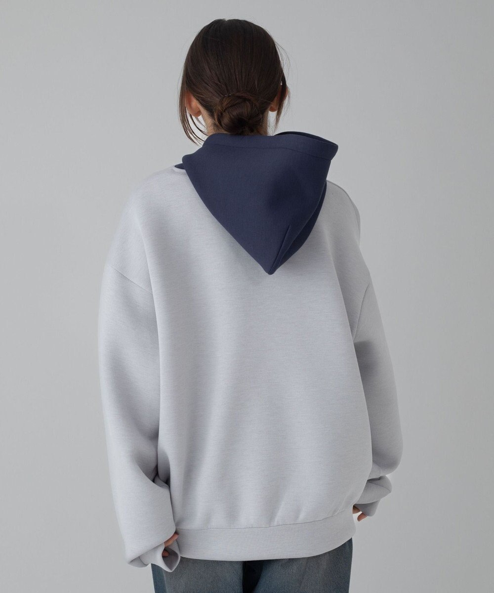 WEGO 【ユニセックス着用ITEM/MLサイズ展開】ワンポイントバイカラープルパーカー 