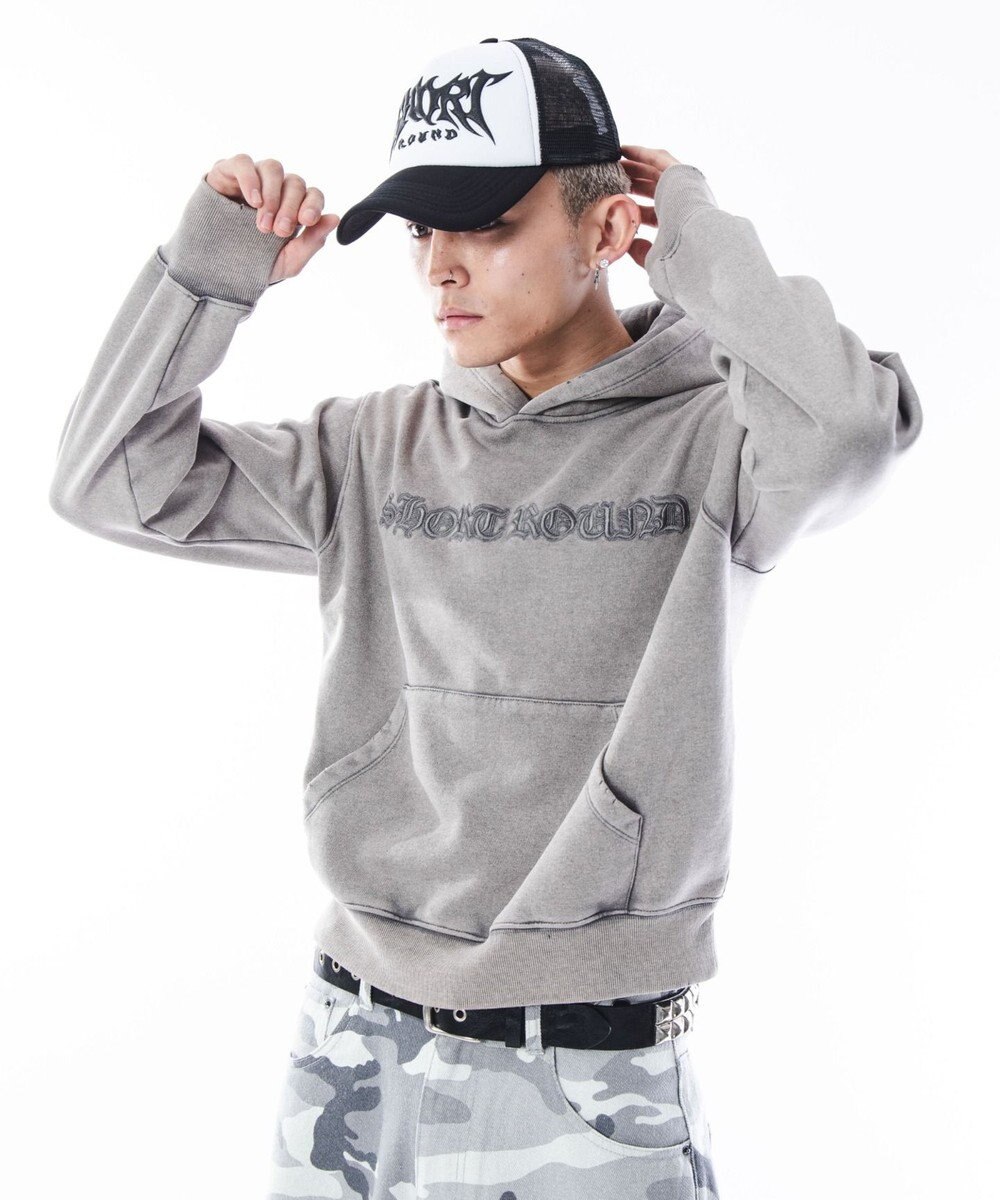 WEGO 【ユニセックス着用ITEM】コンパクトフィットロゴプルパーカー 