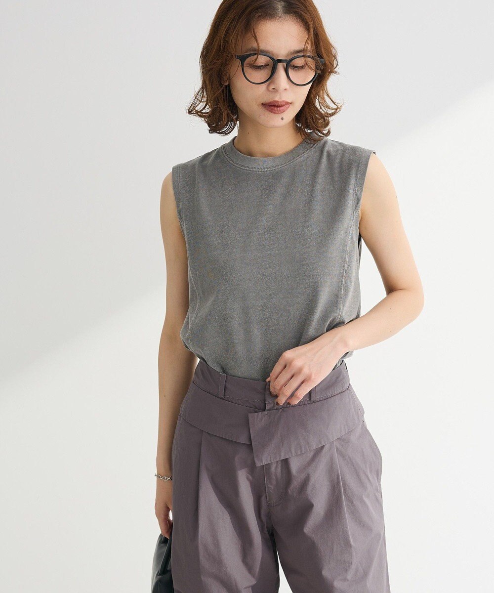 Green Parks ・ＤＯＵＢＬＥ　ＦＬＡＧＳ　ピグメント切替ノースリ 