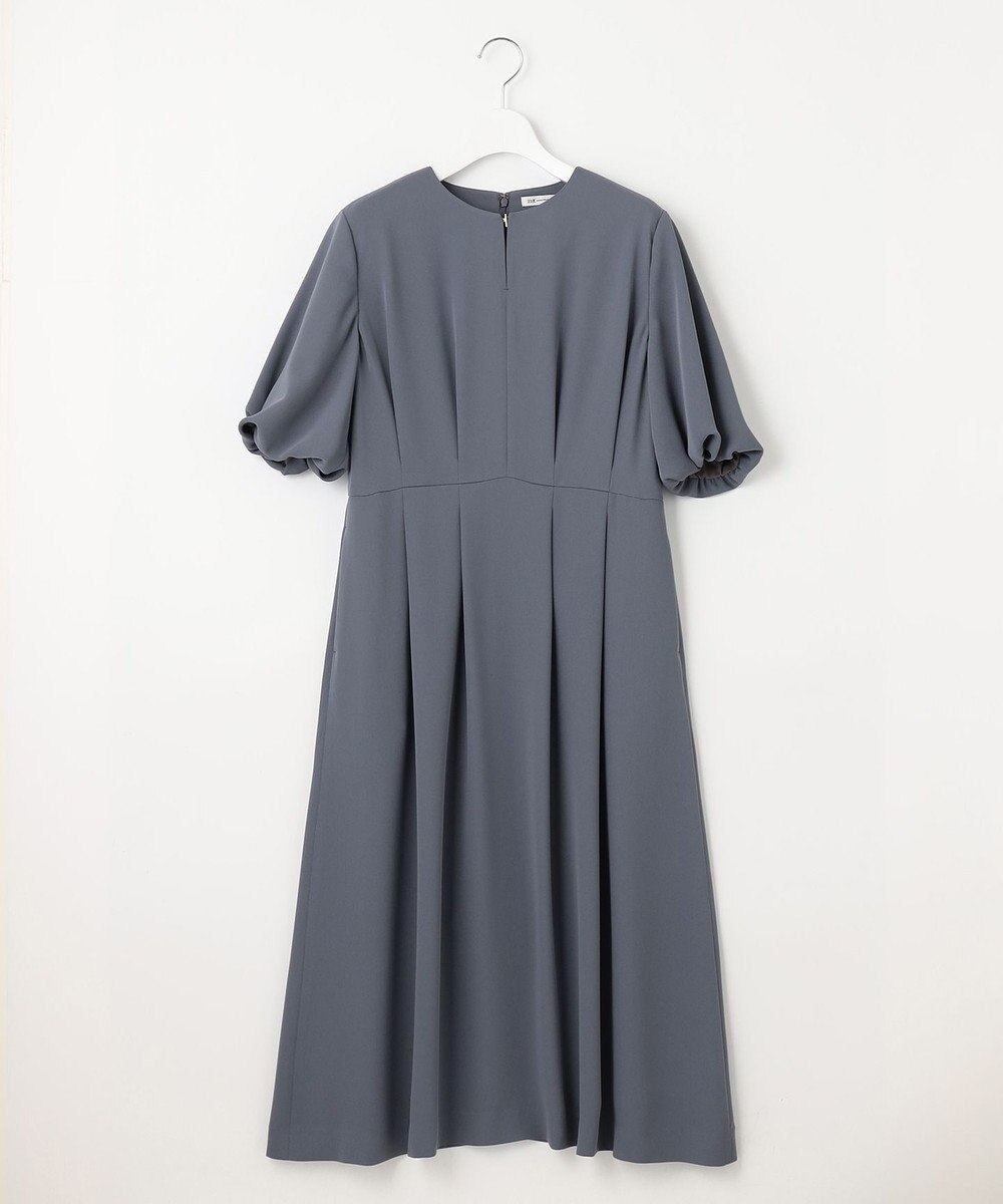 23区 【洗える】エフォートレスダブルクロス バルーンスリーブ ワンピース 