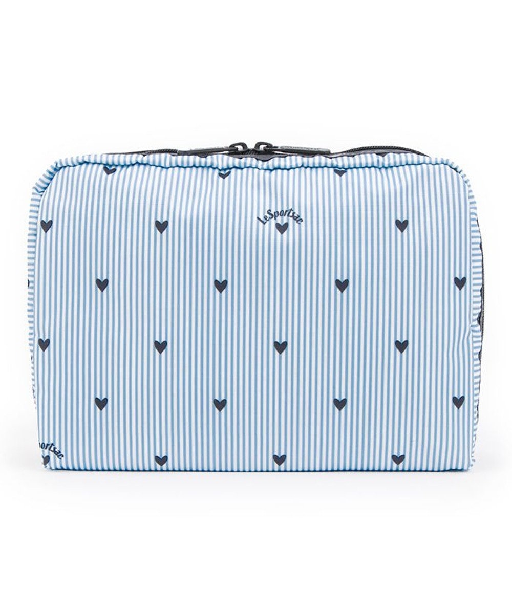 LeSportsac EXTRA LARGE RECTANGULAR COSMETIC/フレッシュブラックハーツ 