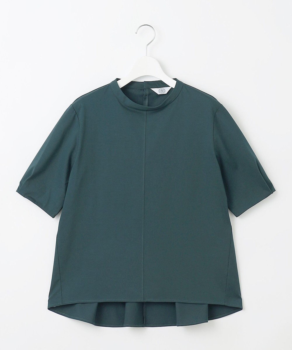 J.PRESS LADIES プレーティングジャージー ペプラム カットソー 