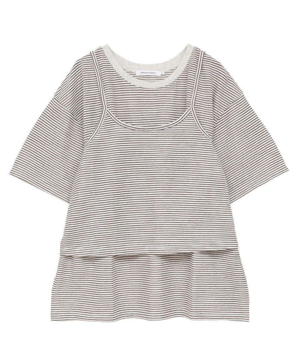 AMERICAN HOLIC 【2点セット】キャミレイヤードTシャツ 