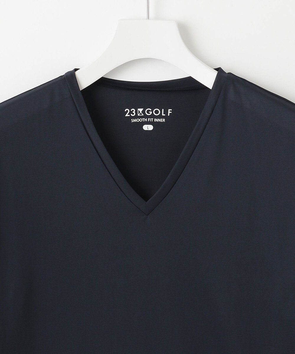 23区GOLF 【MEN】【吸水速乾・UVケア】３０ｄインナー Vネックカットソー 