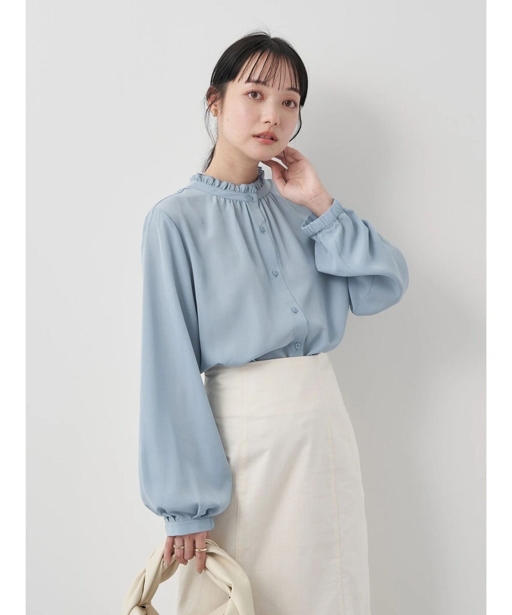 earth music&ecology ２ＷＡＹスタンドフリルブラウス 