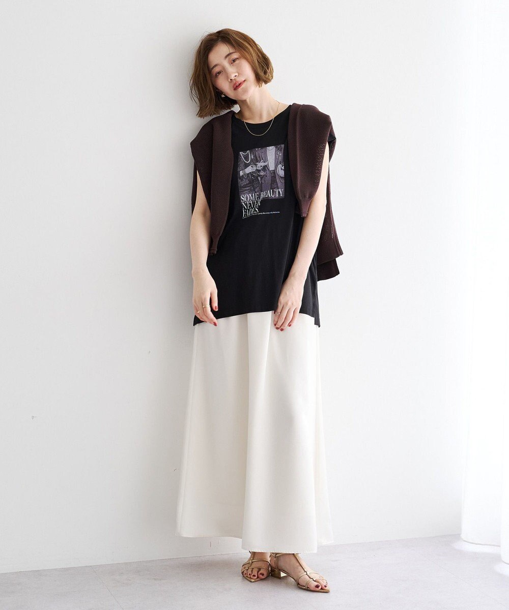 YECCA VECCA フォトプリントノースリーブTee 