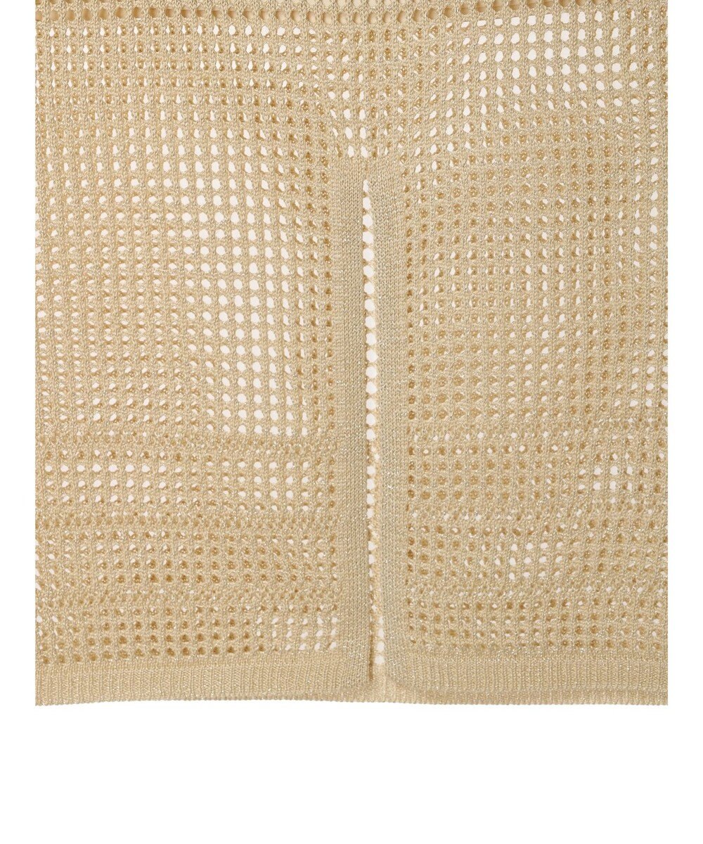 Green Parks ２ｗａｙ　メッシュ編みニットＩラインスカート（ペチ付き） 