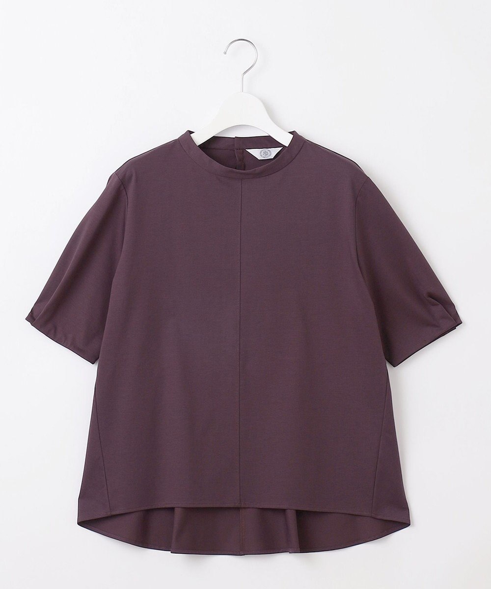 J.PRESS LADIES プレーティングジャージー ペプラム カットソー 