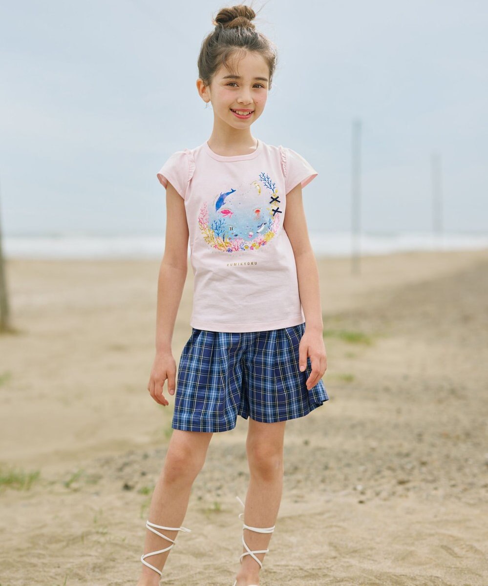 組曲 KIDS 【150-160㎝】チェック ショートパンツ 