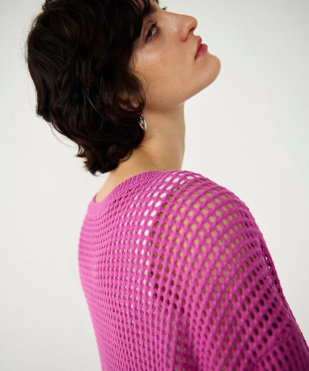 GRACE CONTINENTAL メッシュドルマン2WAYニット 