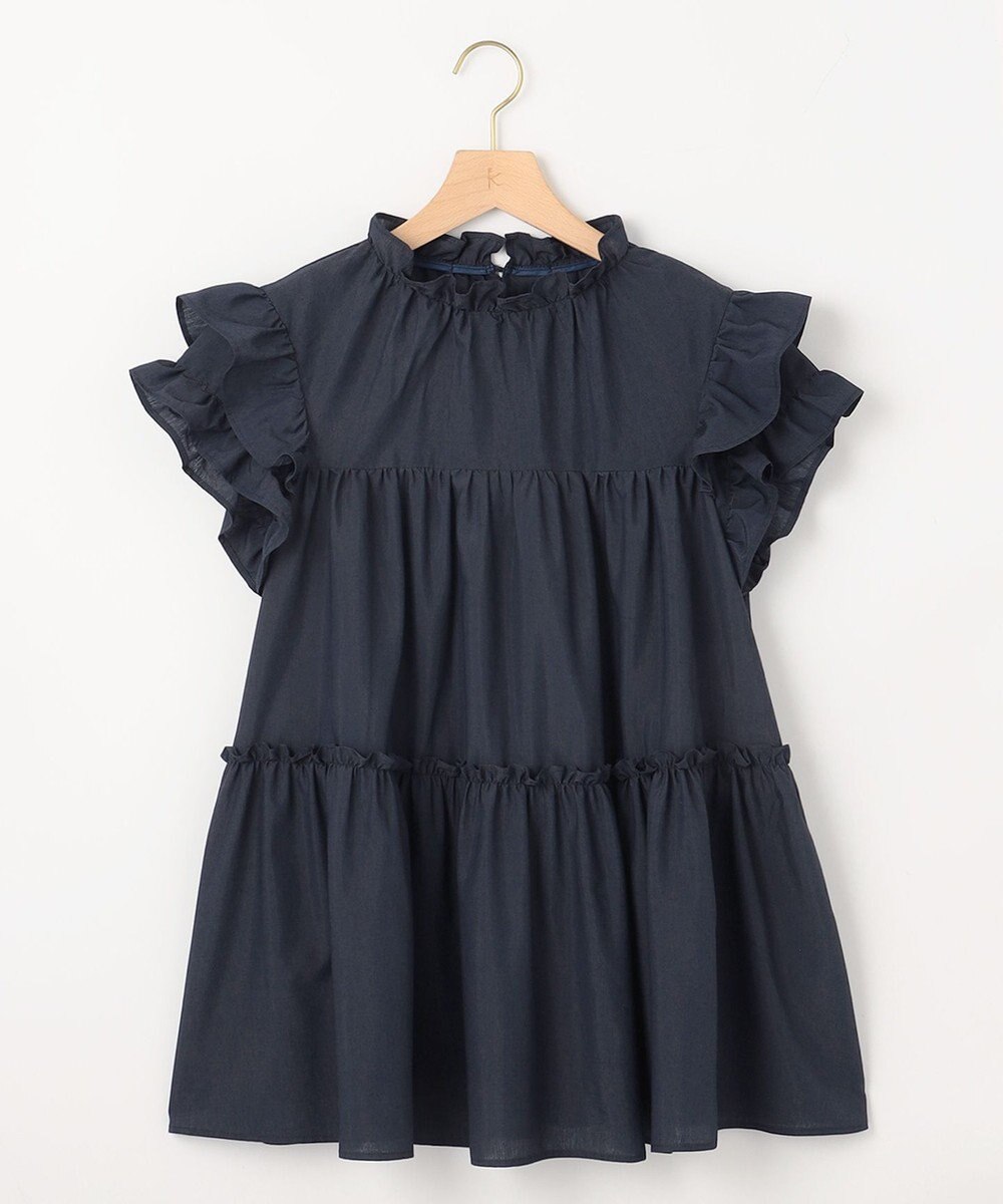 組曲 【WEB限定】ナイロンレーヨン チュニック ブラウス 