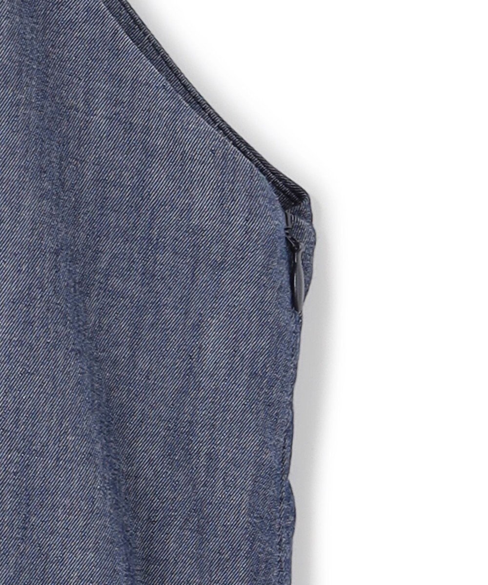 ICB 【洗える】PlaXコットンソフトデニム キャミソールワンピース 