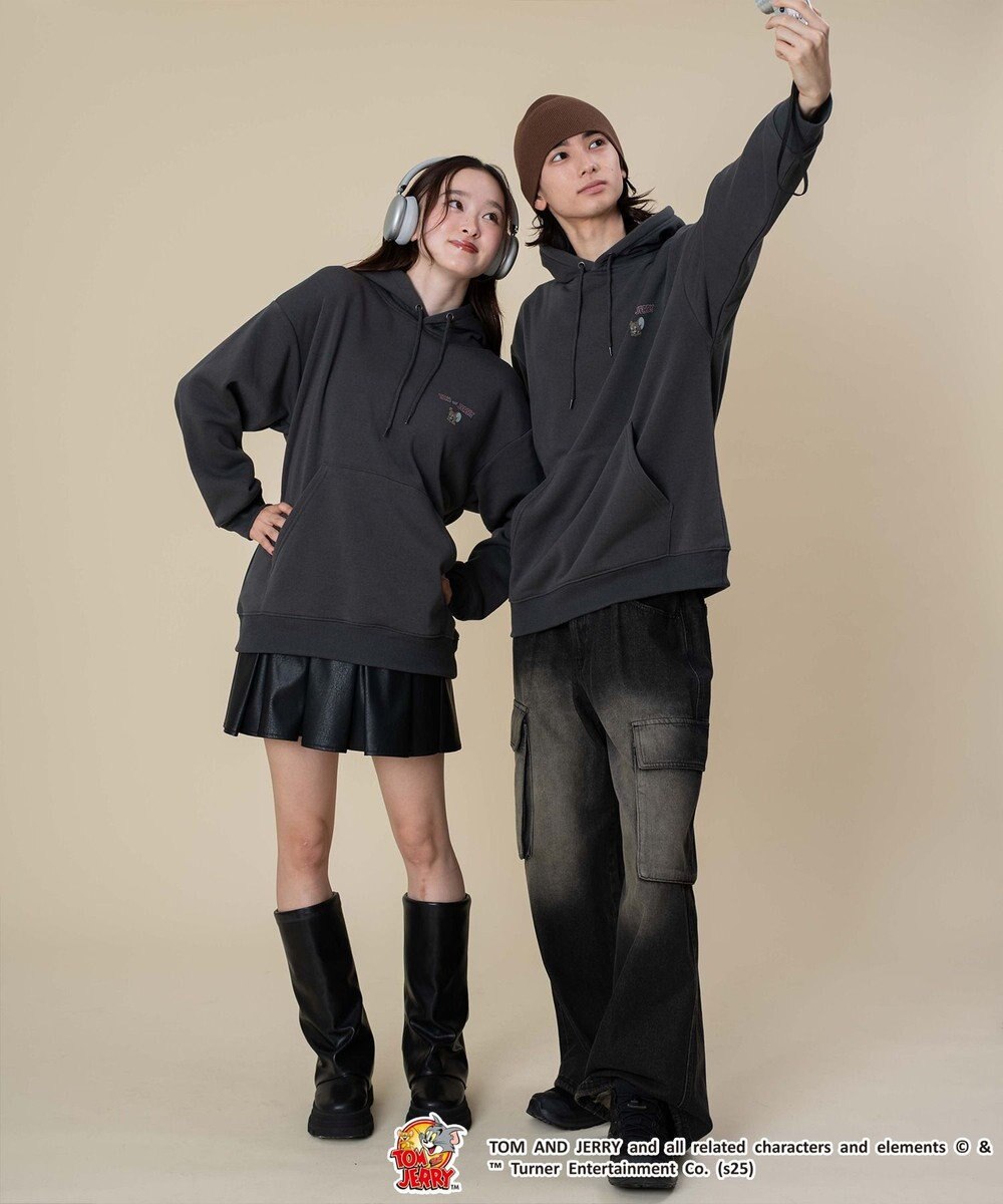 WEGO 【ユニセックス着用ITEM/25年秋冬新作】TOMandJERRYグラフィックプルオーバー 