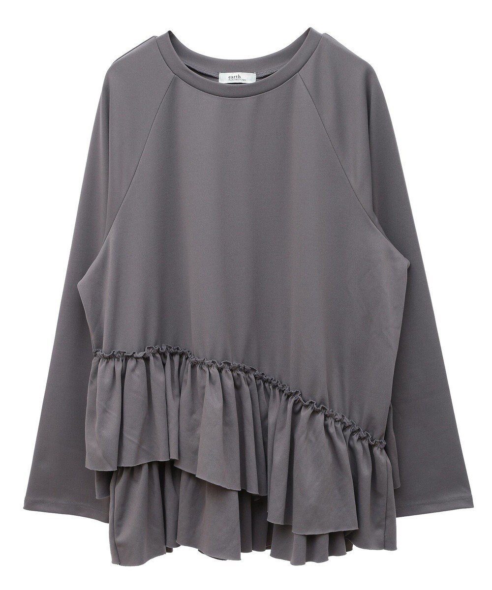 earth music&ecology フリルヘムプルオーバー 