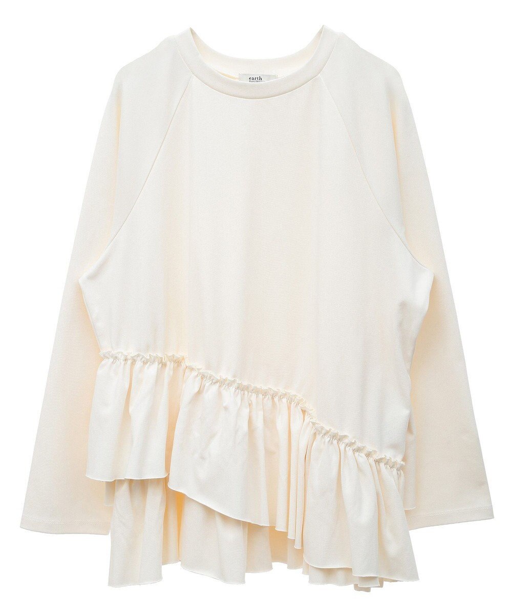 earth music&ecology フリルヘムプルオーバー 