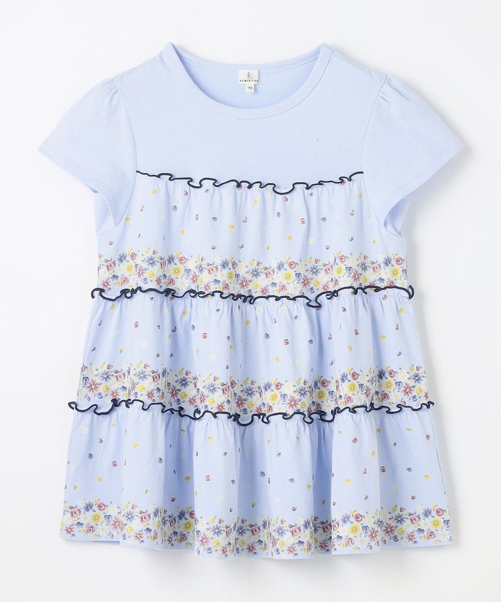 組曲 KIDS 【150-160㎝】ティアードフラワー チュニック 
