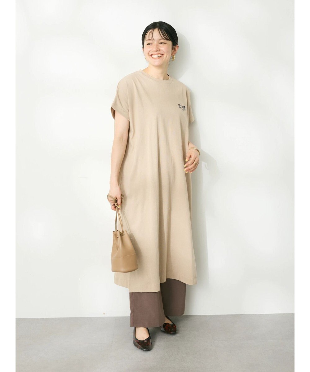 CRAFT STANDARD BOUTIQUE ヴィンテージ風天竺ワンポイントワンピース 