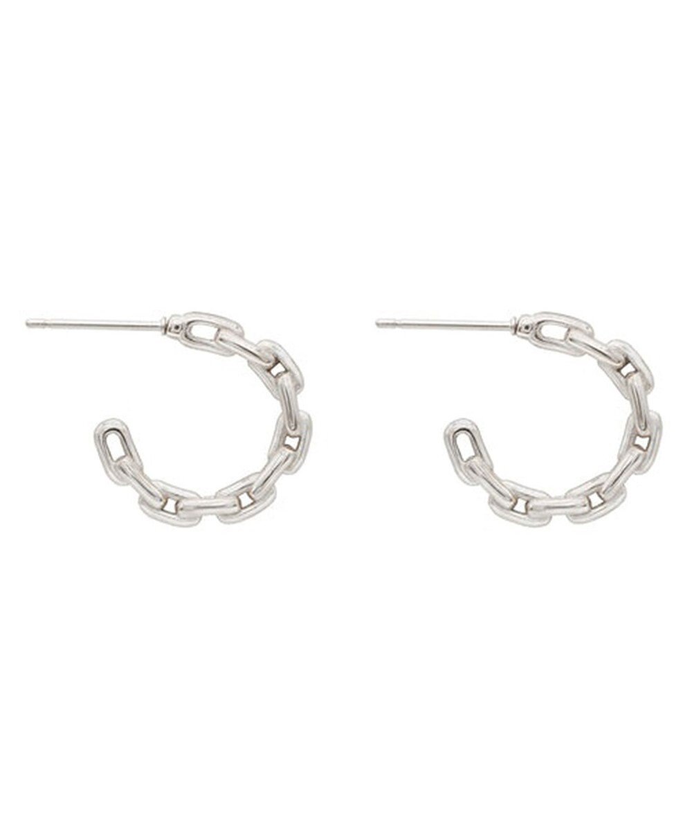 blancotokyo 【金属アレルギー対応】チェーンフープピアス GIUSTIZIA pierce 