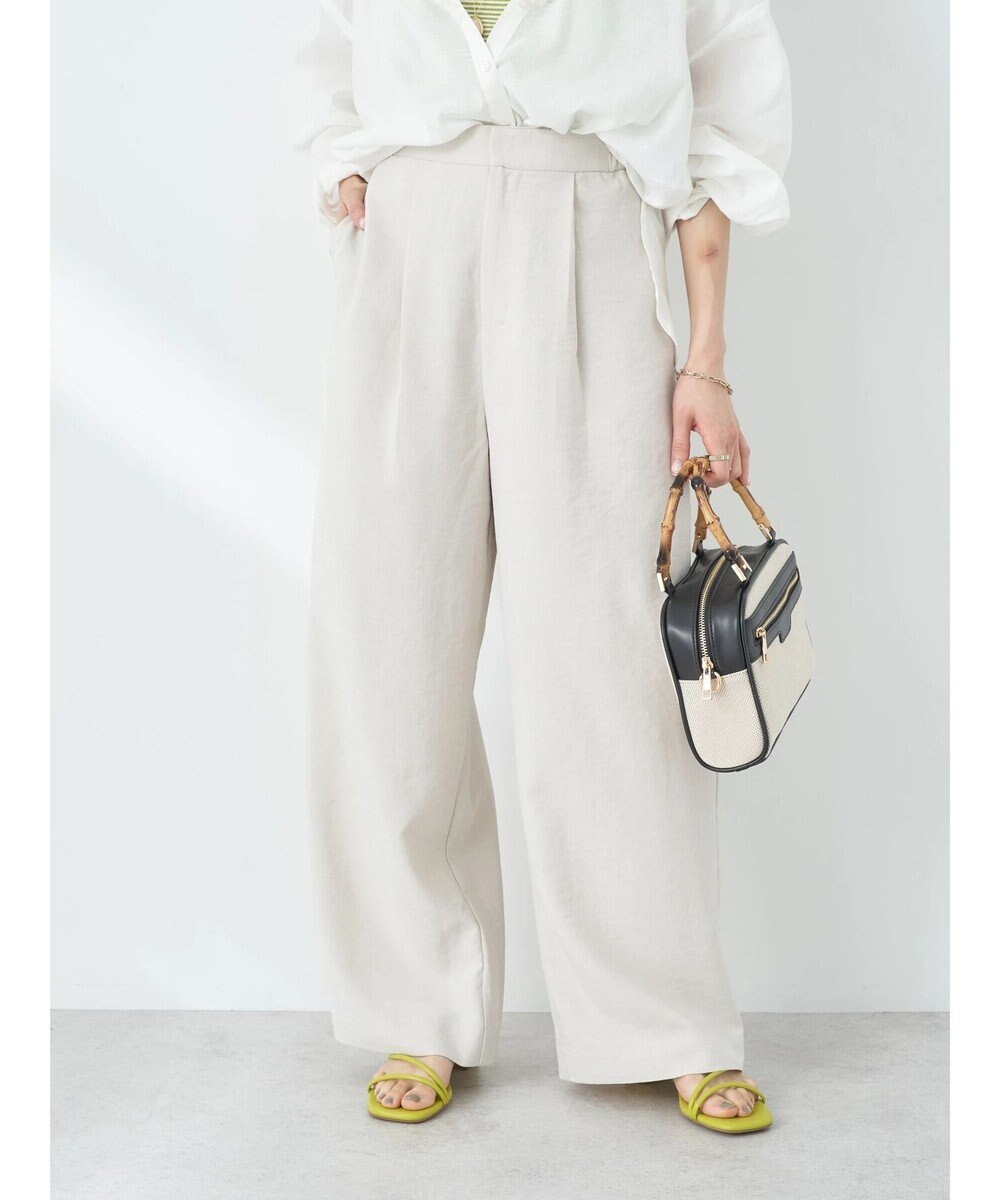 earth music&ecology タックワイドパンツ 