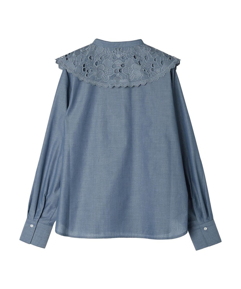 earth music&ecology ２ｗａｙ刺繍衿ブラウス 