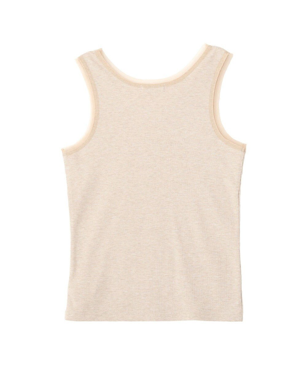 earth music&ecology エッジチュールラメテレコタンクトップ 