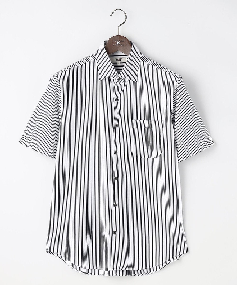 JOSEPH ABBOUD 【ジャージー素材・ストレッチ・イージーケア】コンパクトジャージーストライプシャツ 