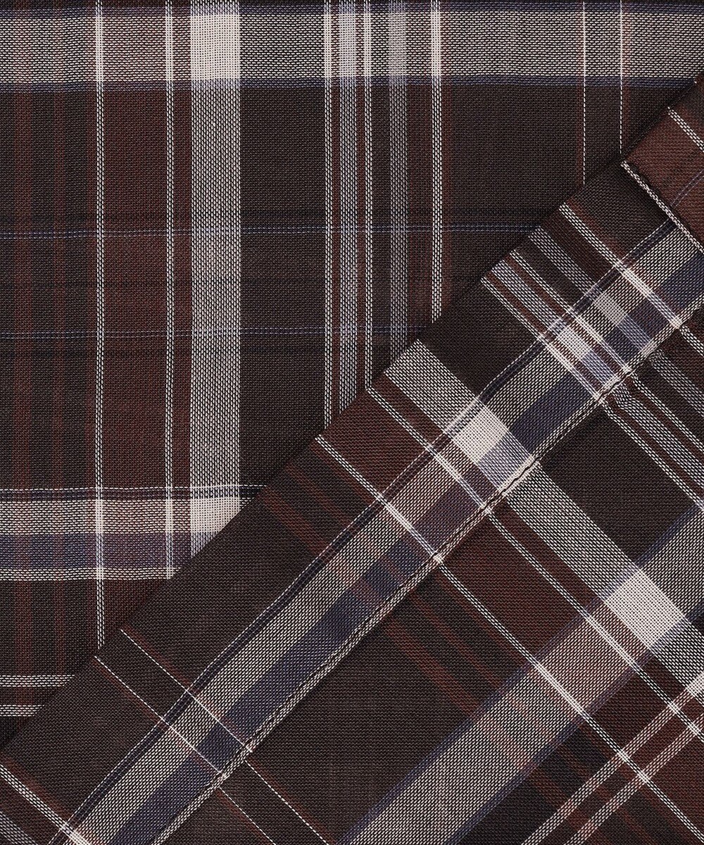 23区 【先行予約】ハイツイストシアーチェック クロップド シャツ 