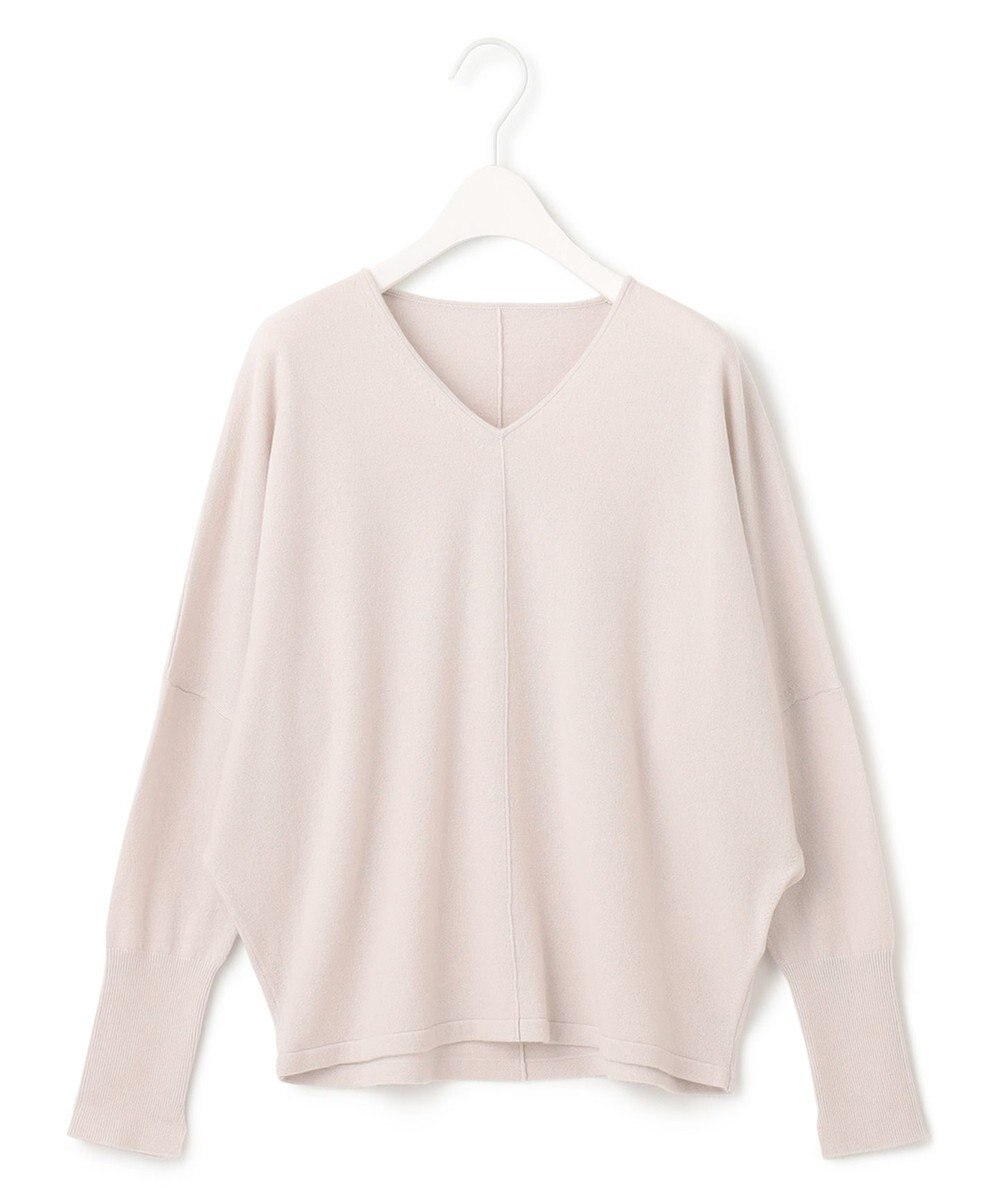 ICB 【洗える】ソフトウールハイゲージ Vネックプルオーバー 